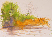 Load image into Gallery viewer, Creekside Colors, Unframed Watercolor Sketch (8x10)