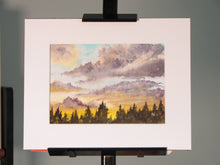 Load image into Gallery viewer, Golden Sunset, Unframed Watercolor Study (8x10)