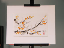 Load image into Gallery viewer, Sumi-e Maple, Unframed Watercolor Study (8x10)