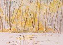 Load image into Gallery viewer, Winter Sunlight, Unframed Watercolor Study (8x10)