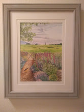 Load image into Gallery viewer, Keswick Garden Path, Framed Original Watercolor (11x14)
