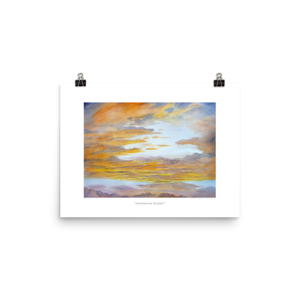Impression Sunset, Print (12 x 16)