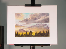 Load image into Gallery viewer, Golden Sunset, Watercolor Sketch (8x10)
