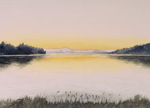Load image into Gallery viewer, Lakeside Sunrise, Watercolor Sketch (8x10)
